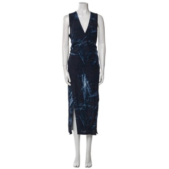 HALSTON HERITAGE Printed Double-Slit Dress - Medium - Picture 4 of 10